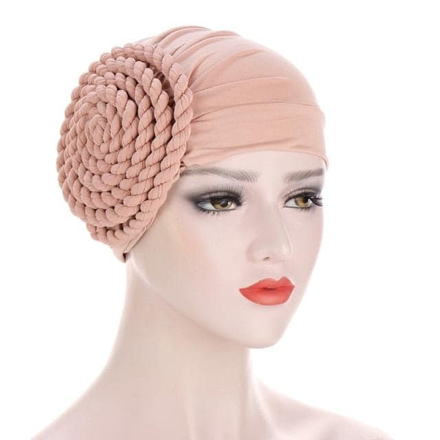 Pembe Kemoterapi Başlığı Atkı - Düz