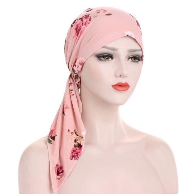 Nathalie Modern Kadin Kemo Eşarp Pembe Desenli