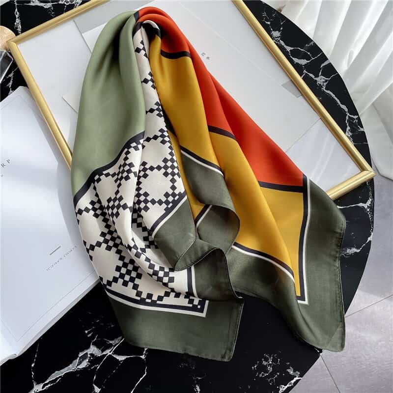 Saç Için Eşarp 70 Haki - Gazielle