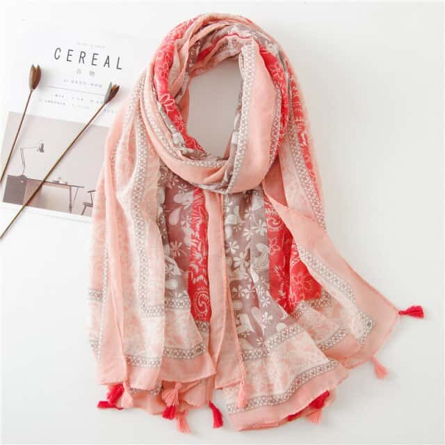 Kadin 180 Pembe Eşarp - Lena