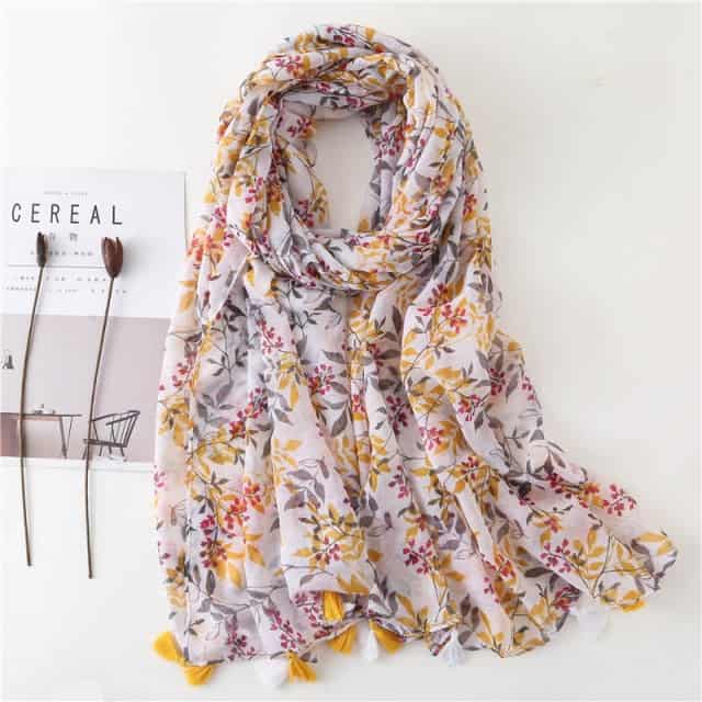 Kadin 180 Beyaz Eşarp - Asdis Liberty