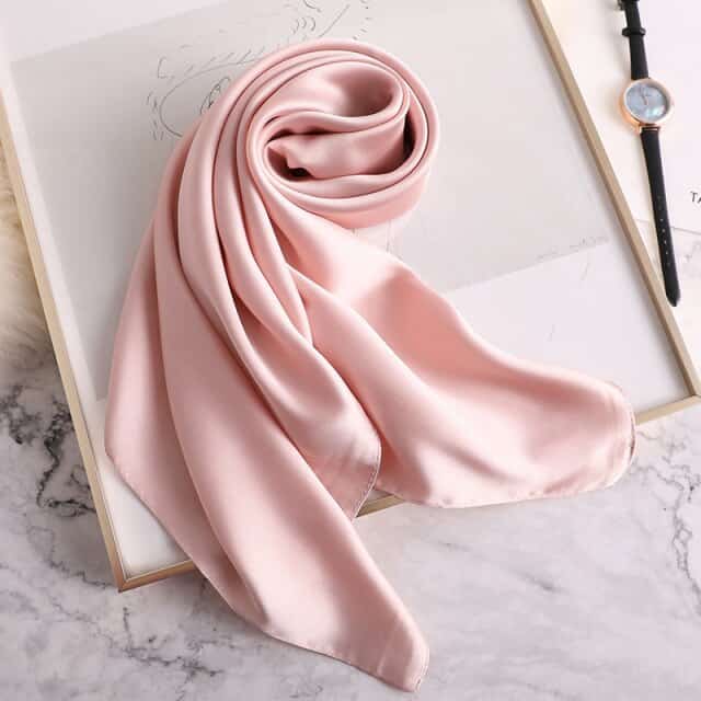 Saç Için Eşarp 50 Pembe - Düz