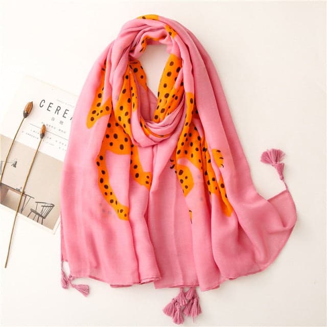 Kadın Eşarp 180 Pembe - Linn